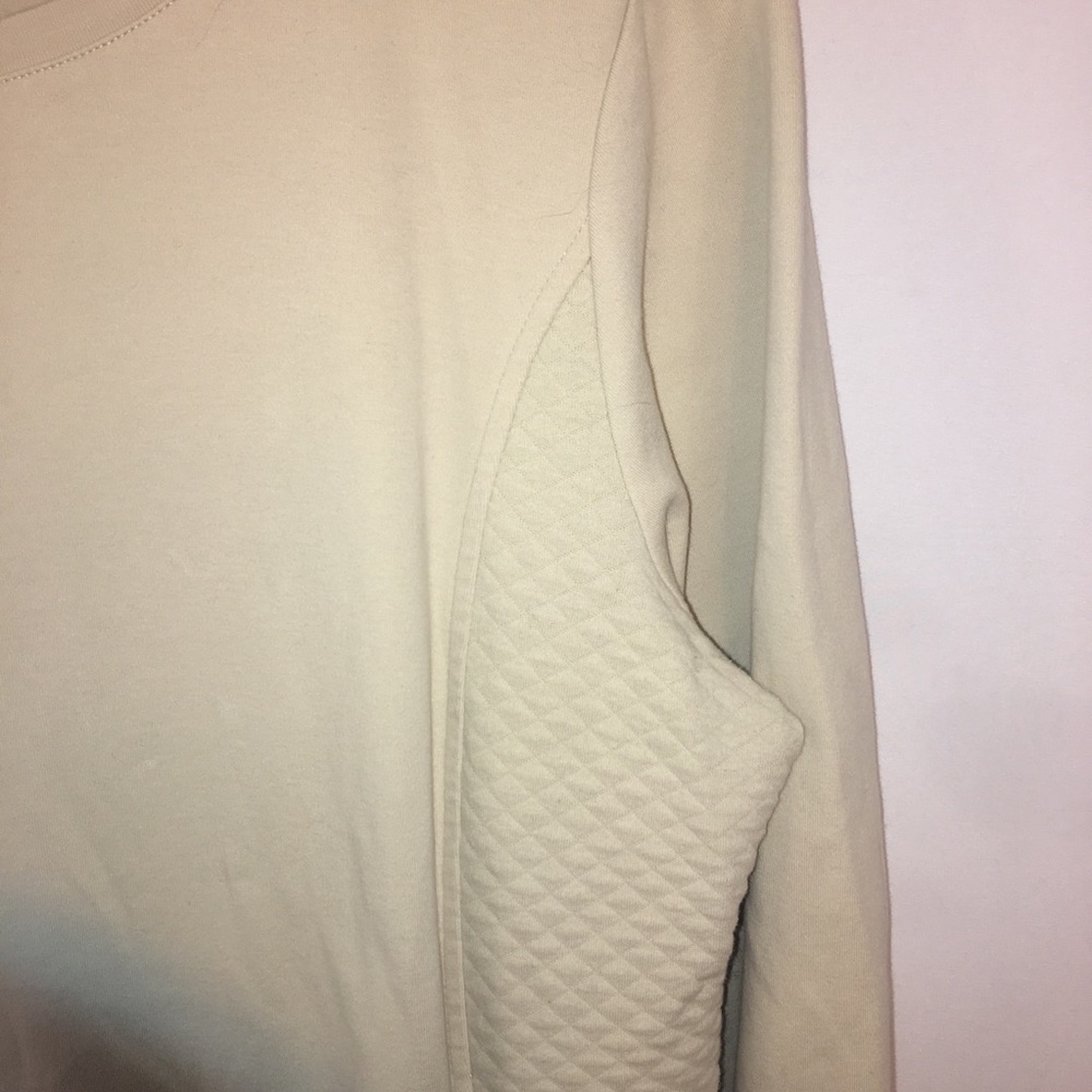 D & Co Active Sweatshirt Top Women Size L Tan - Picture 2 of 5